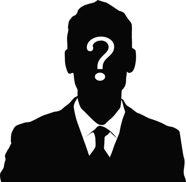 Силует человека с вопосом