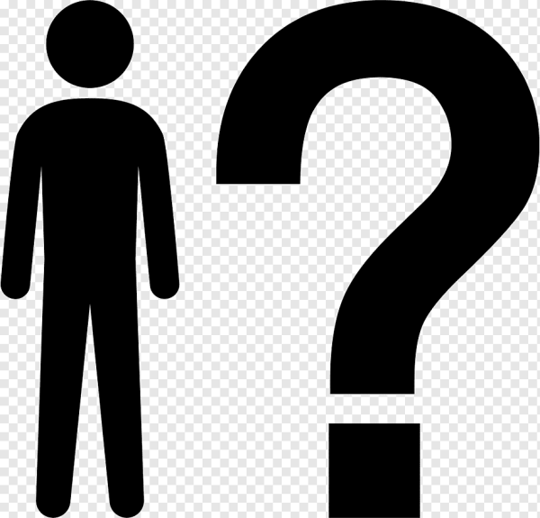 Силуэт с вопросительным знаком