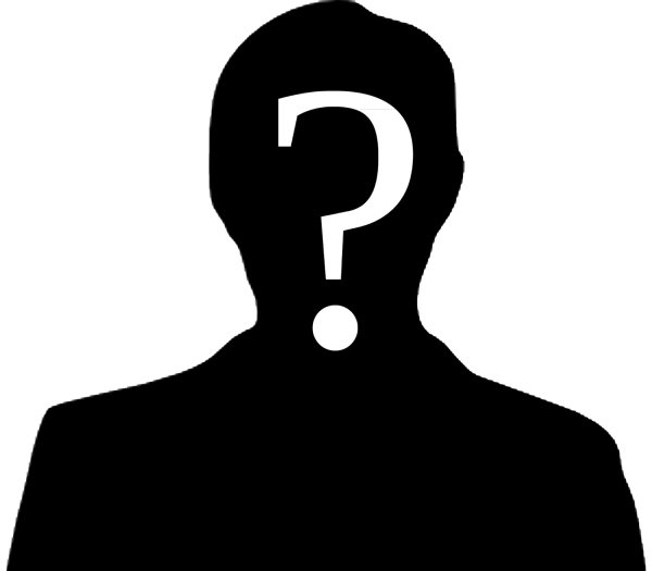 Силуэт человека с вопросом