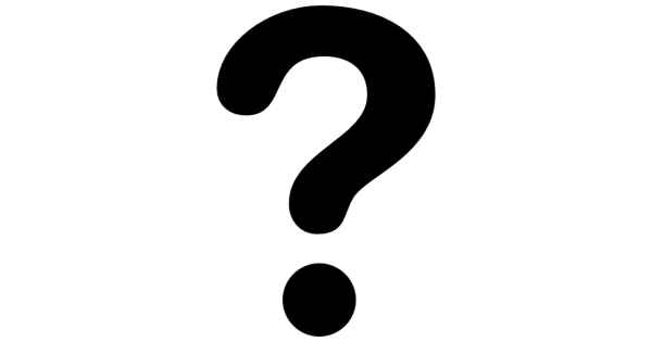 Знак вопроса на белом фоне