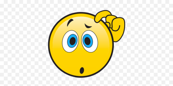 Вопросительный смайлик на прозрачном фоне