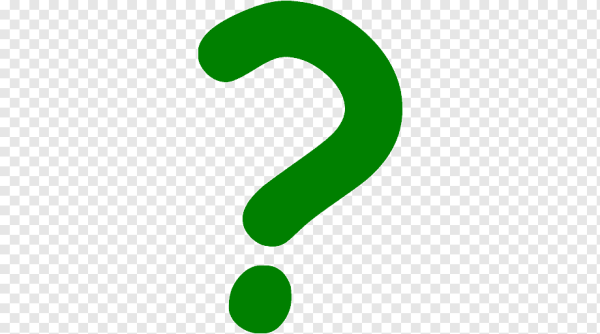 Знак вопроса на зеленом фоне