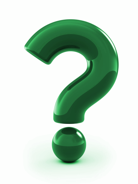 Знак вопроса зеленый