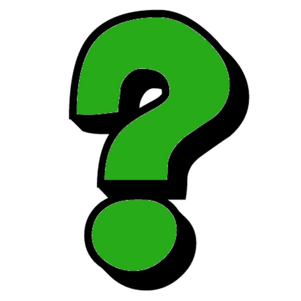 Знак вопроса на зеленом фоне