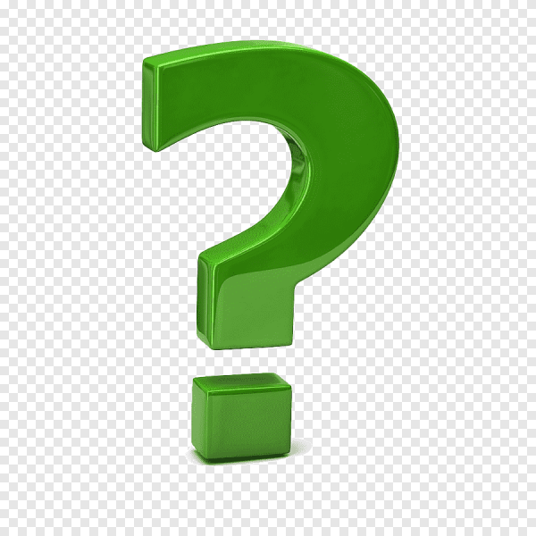 Зеленый вопросительный знак