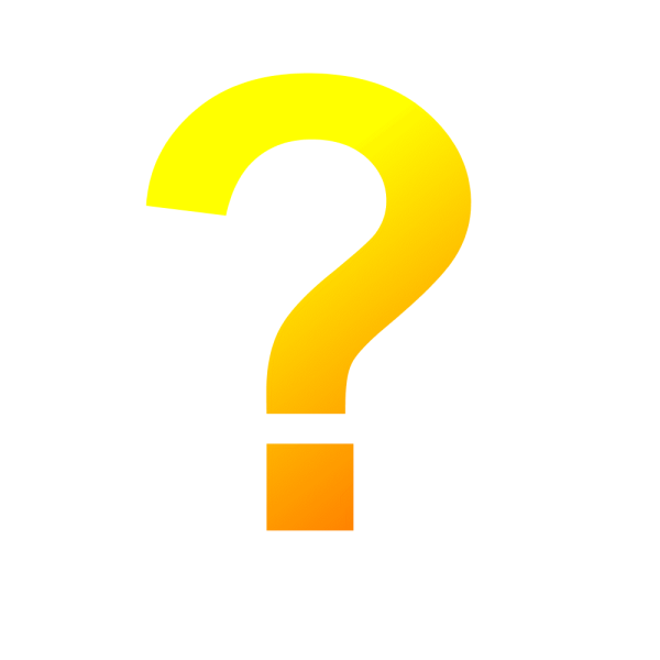 Знак вопроса желтый