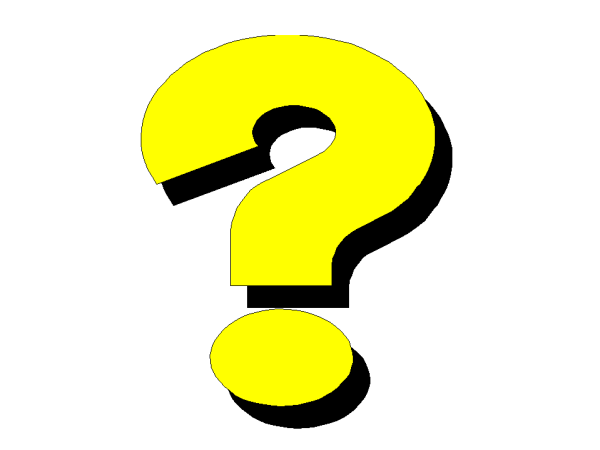 Знак вопроса на прозрачном фоне