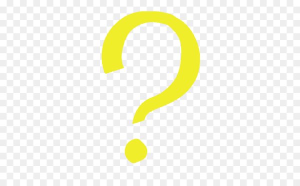 Вопрос на желтом фоне