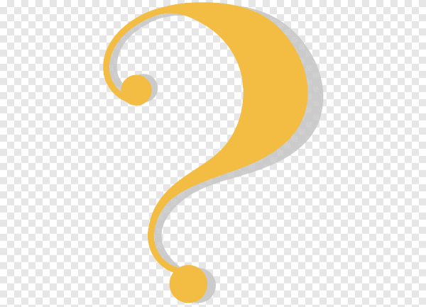 Золотой вопрос без фона