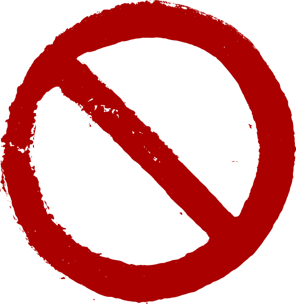 Красный знак запрета