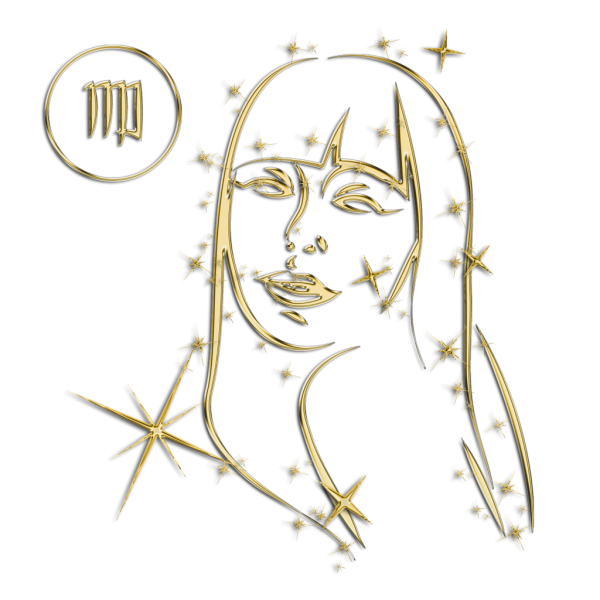 Знак Дева на прозрачном фоне