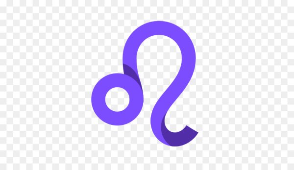 Знак Льва на прозрачном фоне