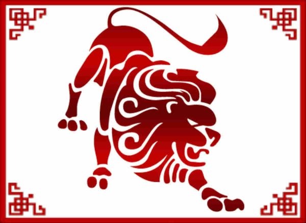 Знак зодиака Лев силуэт