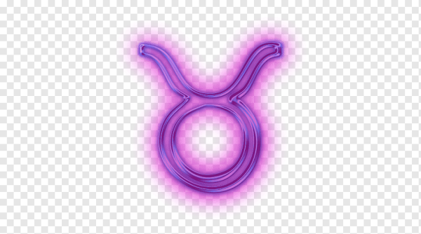 Знак тельца розовый