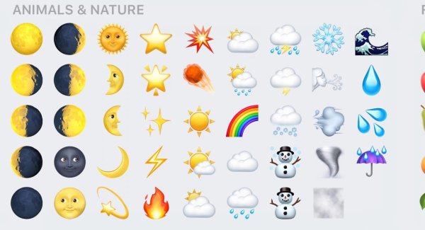 ЭМОДЖИ айфон Луна