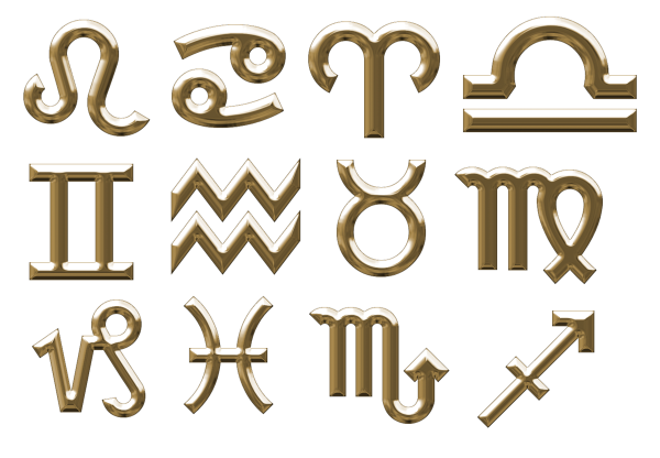 Знаки зодиака на прозрачном фоне