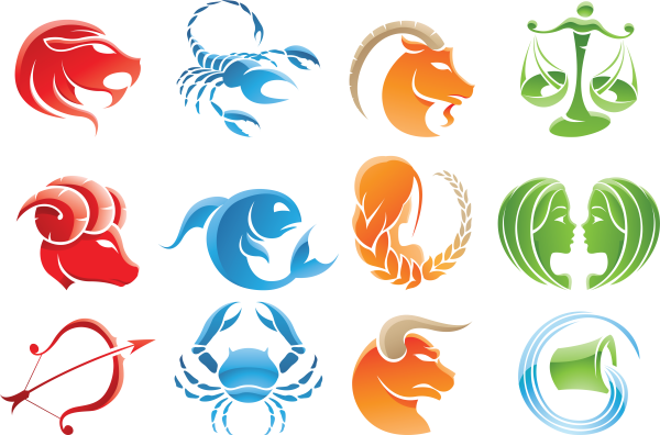 Значки знаков зодиака