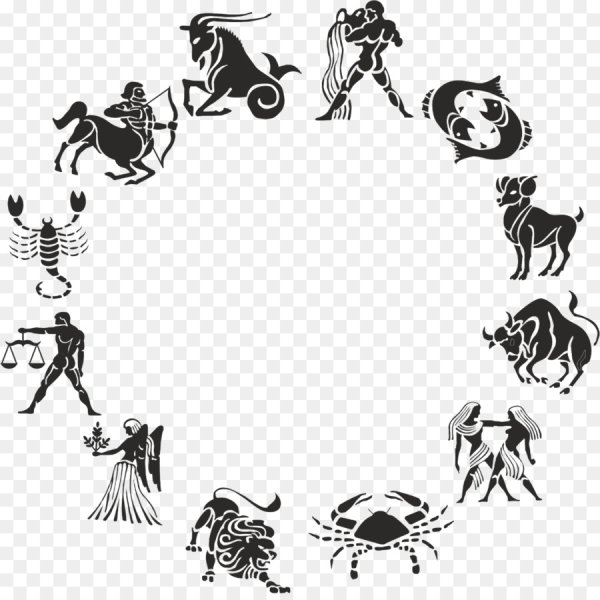 Знаки зодиака на белом фоне