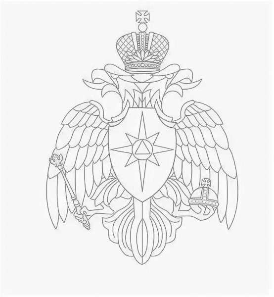 Орел МЧС России вектор