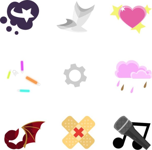 МЛП кьютимарки