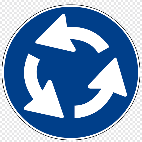 Дорожные знаки круговое движение