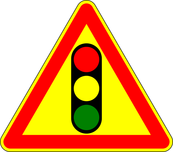 Дорожный знак регулируемый светофор