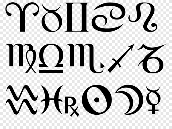 Знаки зодиака символы