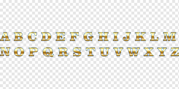 Английские буквы на прозрачном фоне