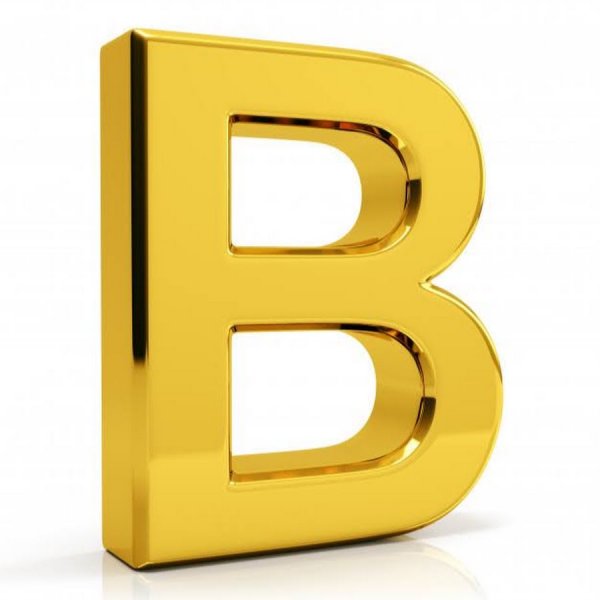 Буквы золотого цвета