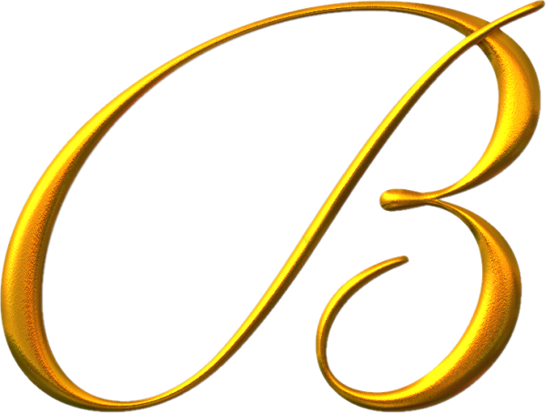 Красивые золотые буквы