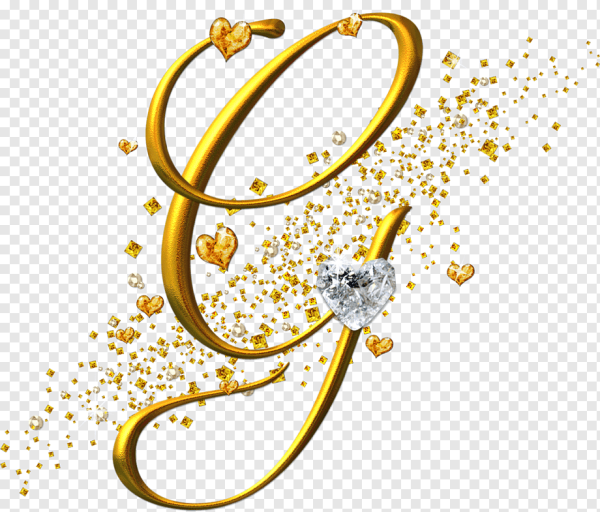 Красивые золотые буквы