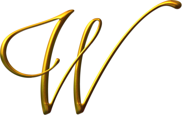 Красивая буква w