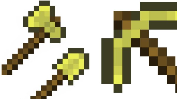 Золотой топор майнкрафт