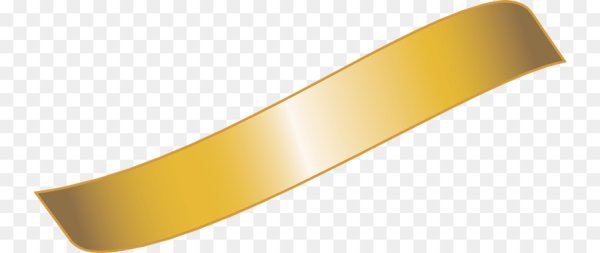 Золотистая лента на прозрачном фоне