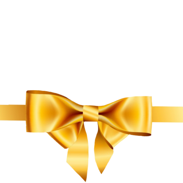 Золотистый бант