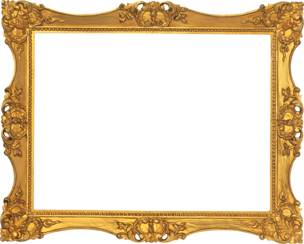 Рамка золото