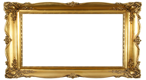 Золотая рамка для картины