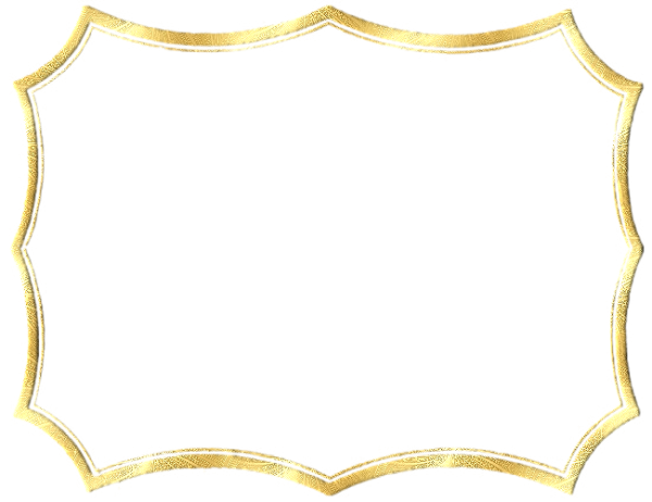 Рамка вырез золото