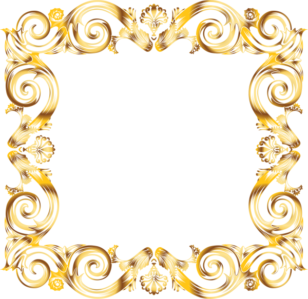 Рамка золото