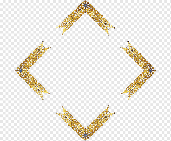 Золотые ромбовидные рамки