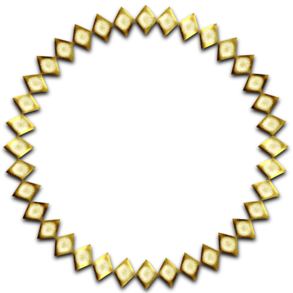 Рамка золото ромб