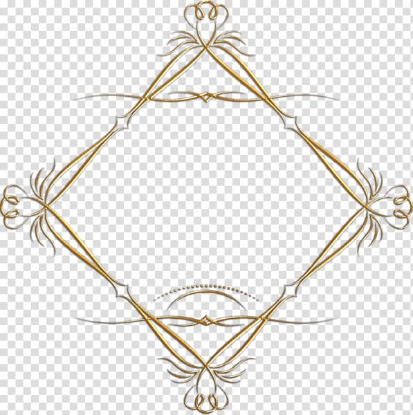Рамка геометрия золото