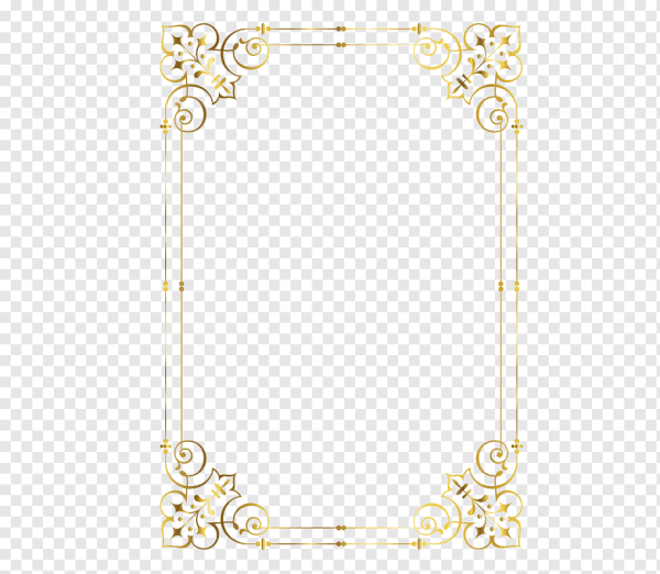 Золотистые узорные рамки