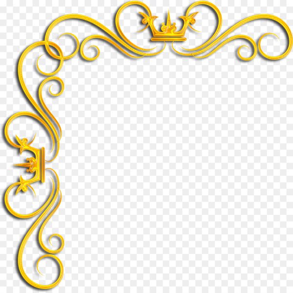 Золотистые узорные рамки