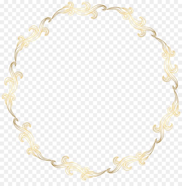 Круглая ажурная рамка на прозрачном фоне