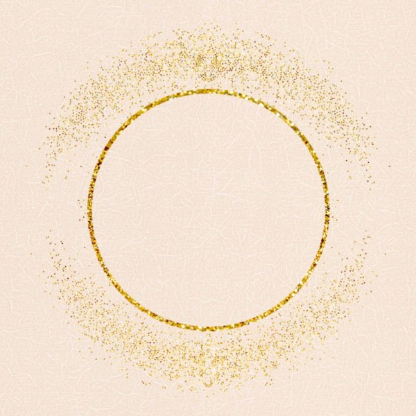 Круглая рамка блестки