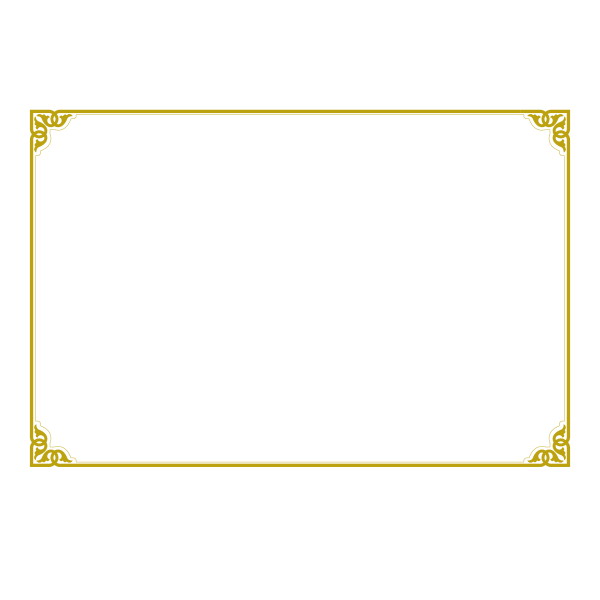 Тонкая Золотая рамка