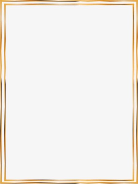 Тонкая Золотая рамка