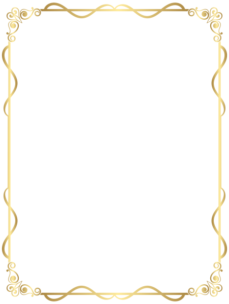 Тонкая Золотая рамка