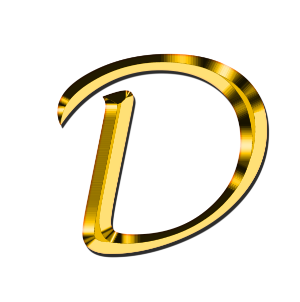 Золотые буквы